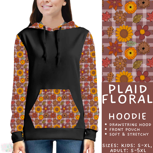 Batch #575 - Fun Run 26 - Closes 8/26 - ETA late October - Plaid Floral Hoodie