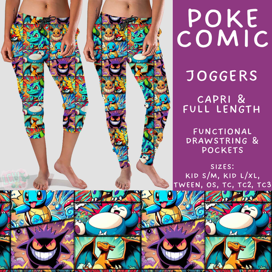 Batch #531 - Cool Characters 15 - Closes 5/18 - ETA late July - Poke Comic Full and Capri Length Joggers