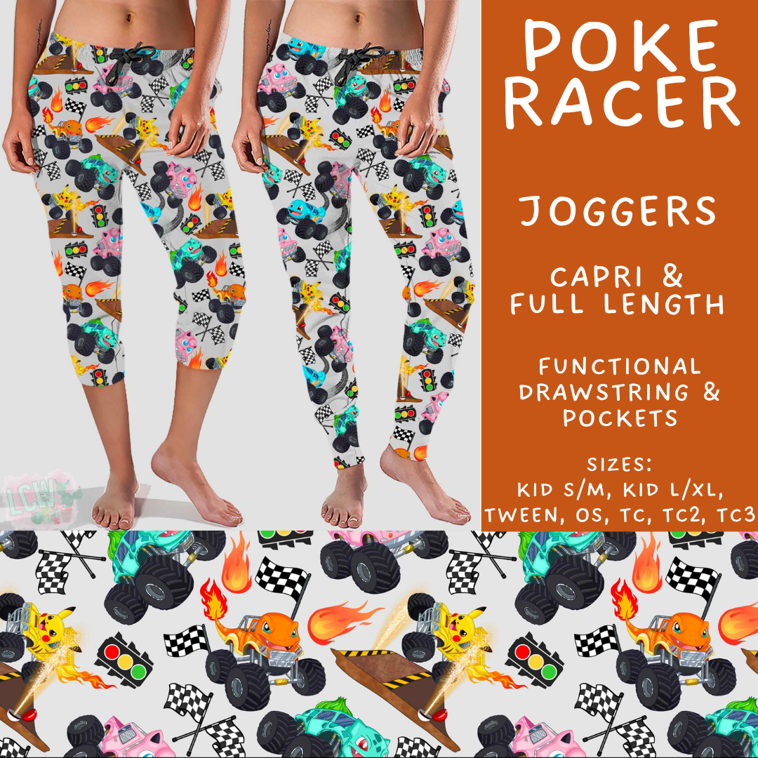 Batch #586 - Cool Characters 18 - Closes 9/16 - ETA mid Nov - Poke Racer Full and Capri Length Joggers