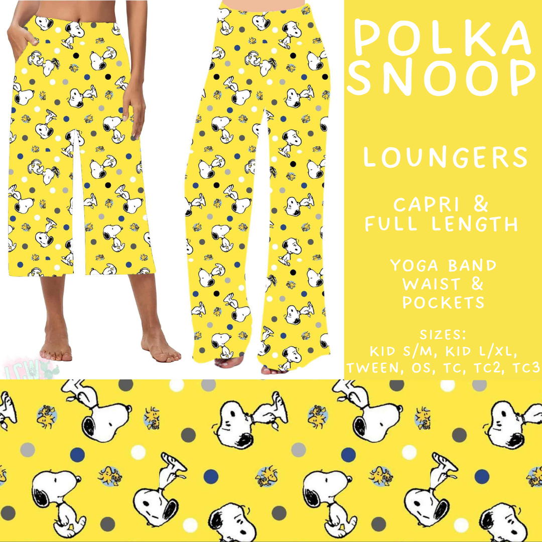 Batch #578 - July Request Run - Closes 8/31 - ETA late October - Polka Snoop Capri and Full Length Loungers
