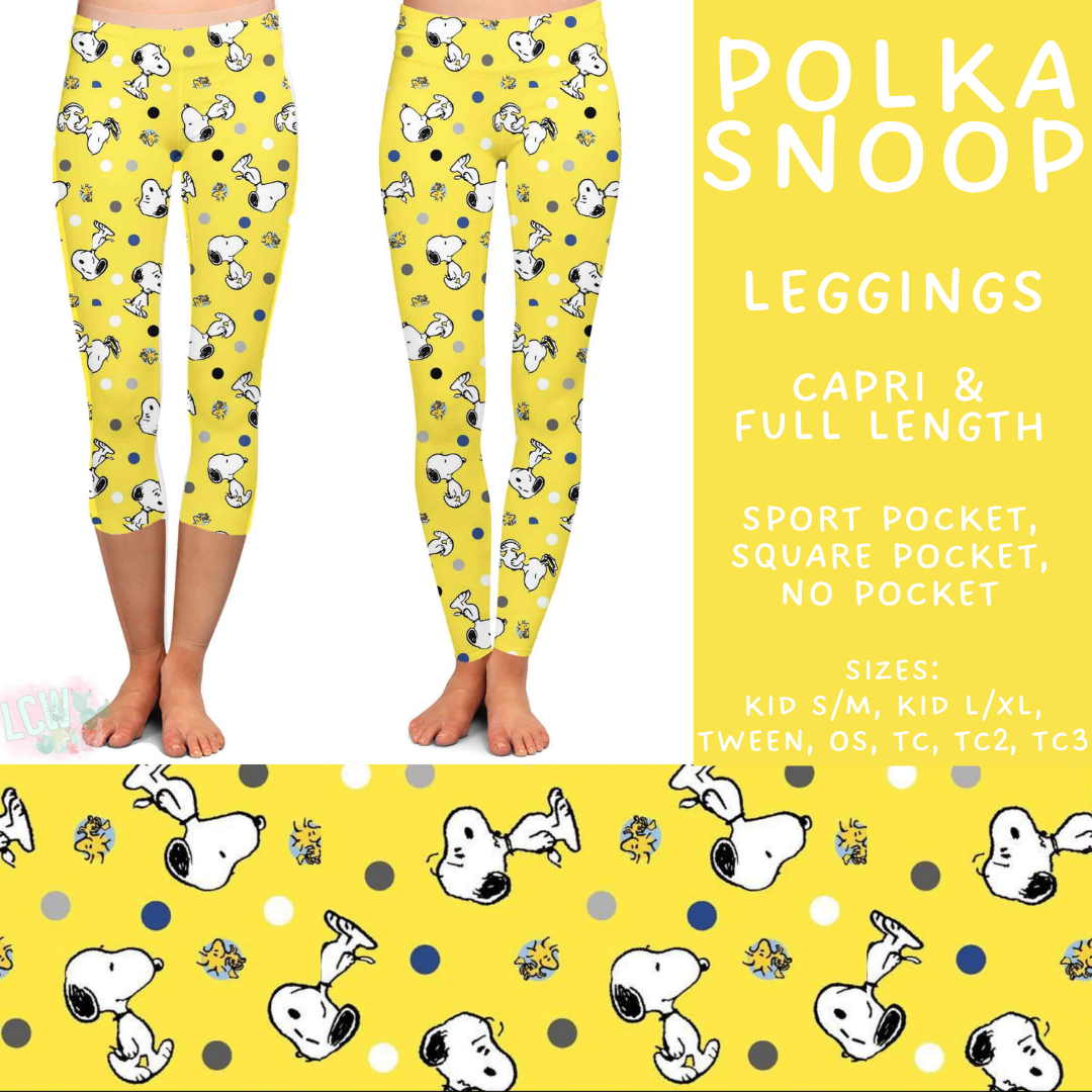 Batch #578 - July Request Run - Closes 8/31 - ETA late October - Polka Snoop Full and Capri Length Leggings