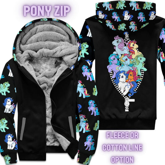 JACKET RUN 14-PONY ZIP-FLEECE OR COTTON LINER-PREORDER CLOSING 12/16
