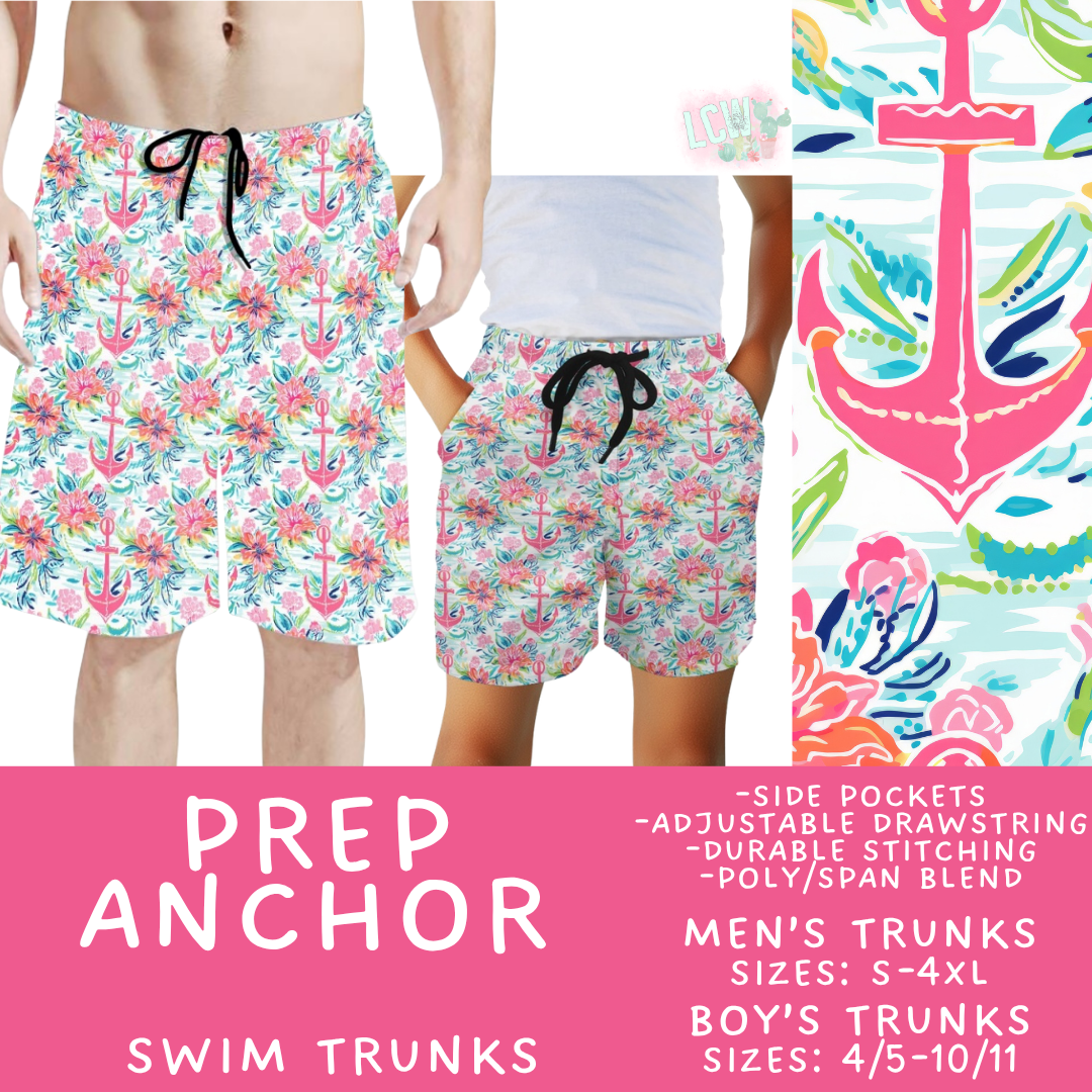 Batch #543 - Pool Party 2 - Closes 6/15 - ETA early/mid August - Prep Anchor Boys' & Men's Swim Trunks