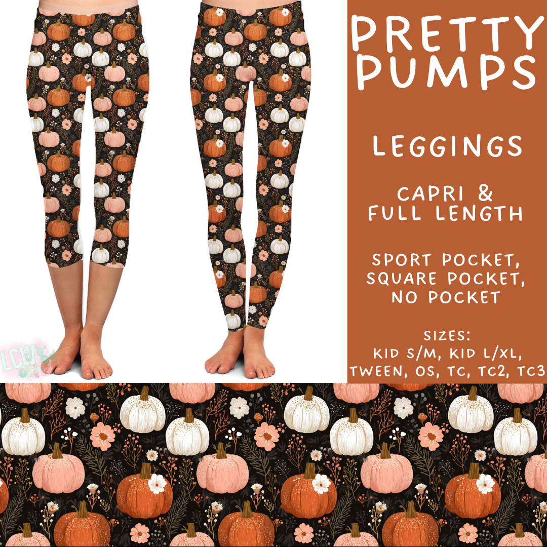 Batch #574 - HalloThanksMas - Closes 8/24 - ETA mid/late October - Pretty Pumps Full and Capri Length Leggings