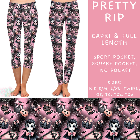 Ready To Ship - Pretty RIP Full Length Leggings - Square Pocket TC2
