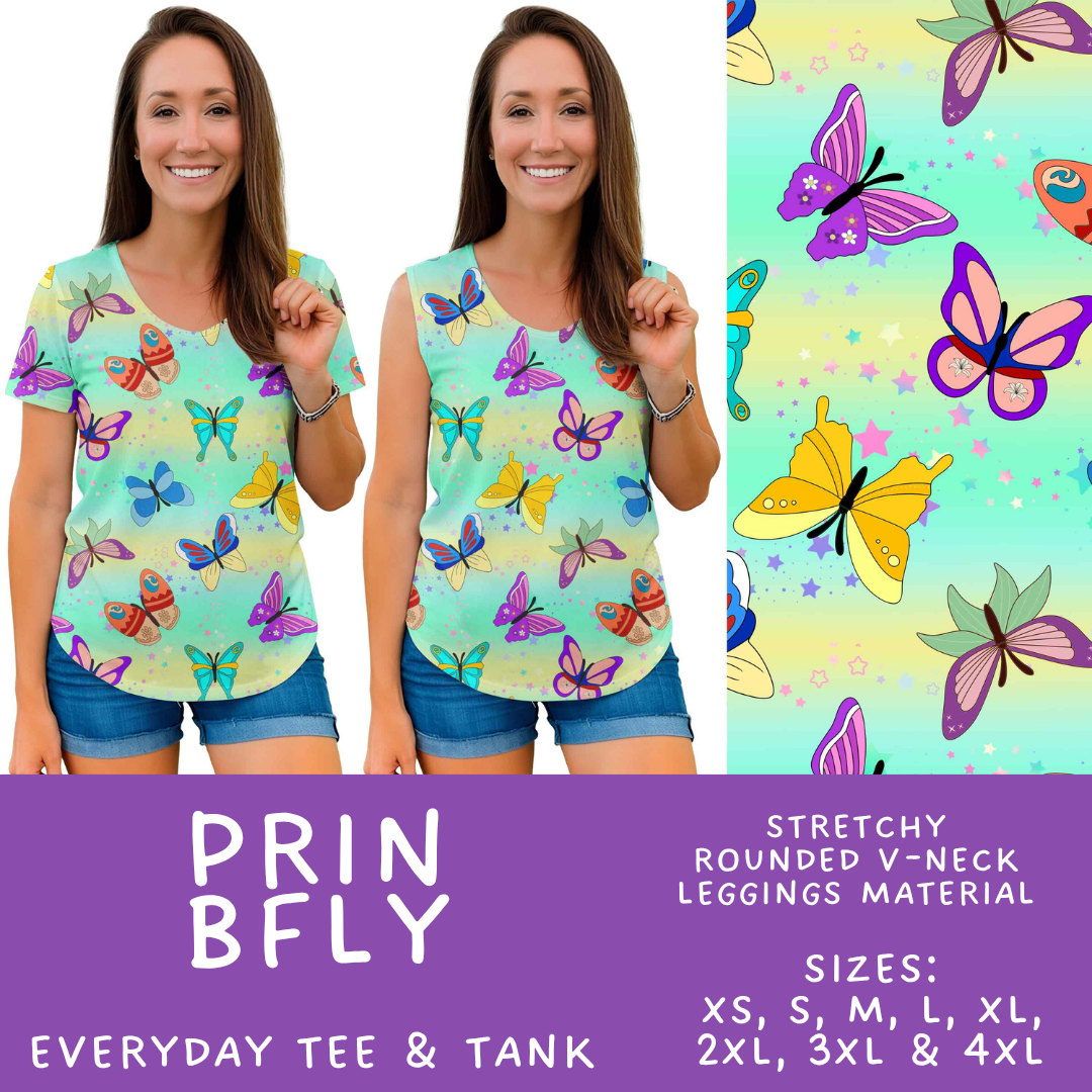 Batch #594 - Magical Faves 25 - Closes 10/5 - ETA early Dec - Prin BFly Everyday Tank & Tee