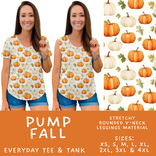 Batch #574 - HalloThanksMas - Closes 8/24 - ETA mid/late October - Pump Fall Everyday Tank & Tee