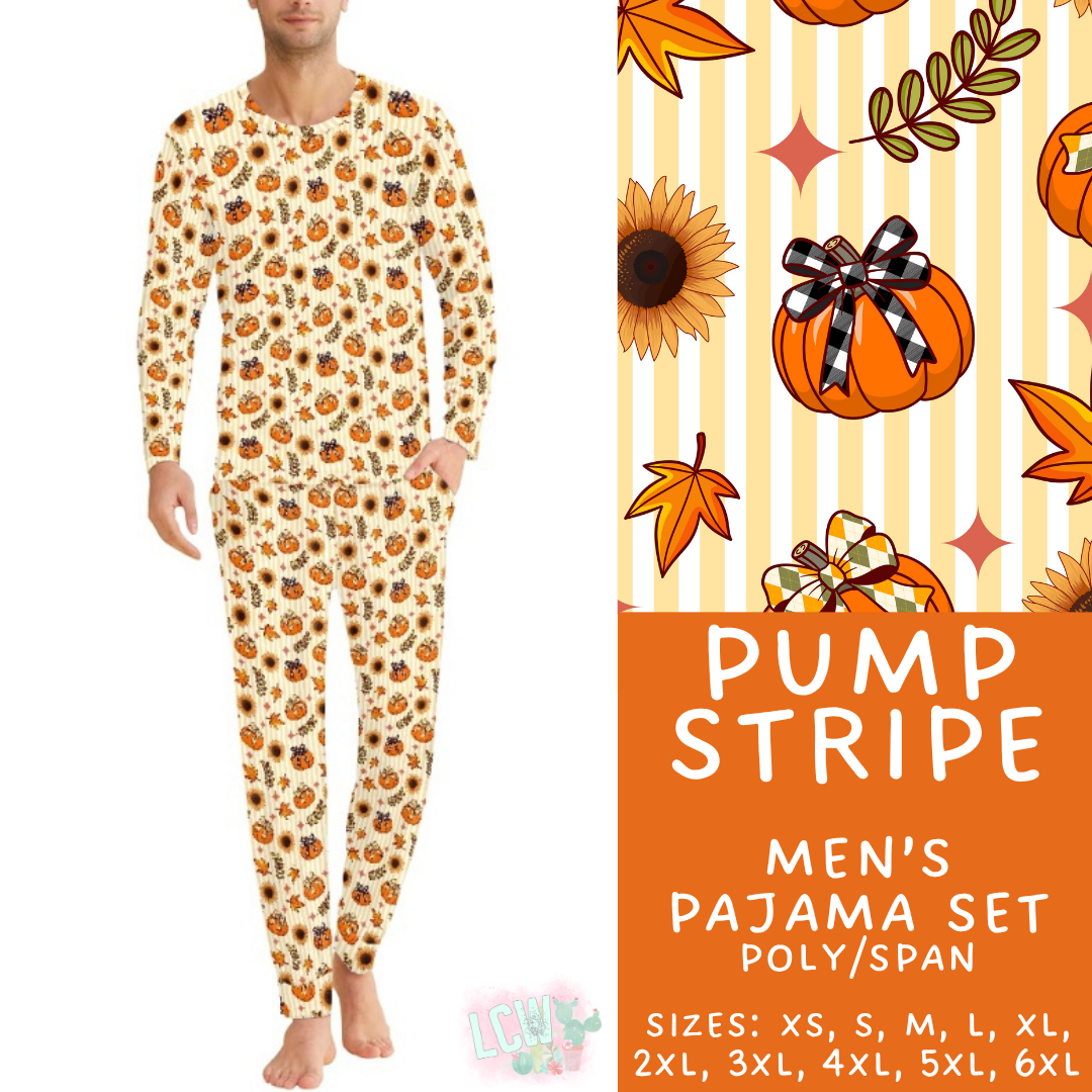 Batch #580 - Fall Family Pajamas 2 - Closes 9/4 - ETA early Nov - Pump Stripe Men's Pajama Set