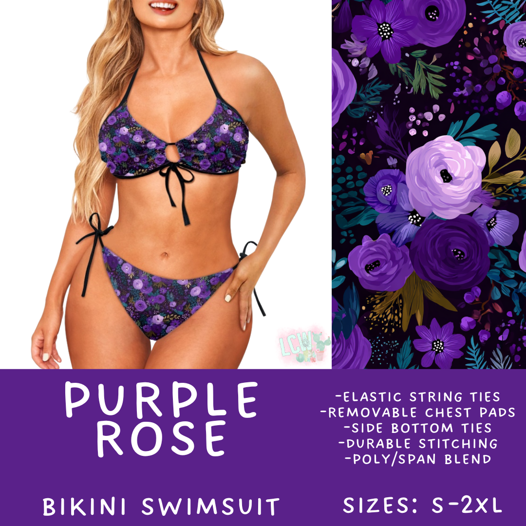 Batch #543 - Pool Party 2 - Closes 6/15 - ETA early/mid August - Purple Rose Women's 2 Piece Bikini