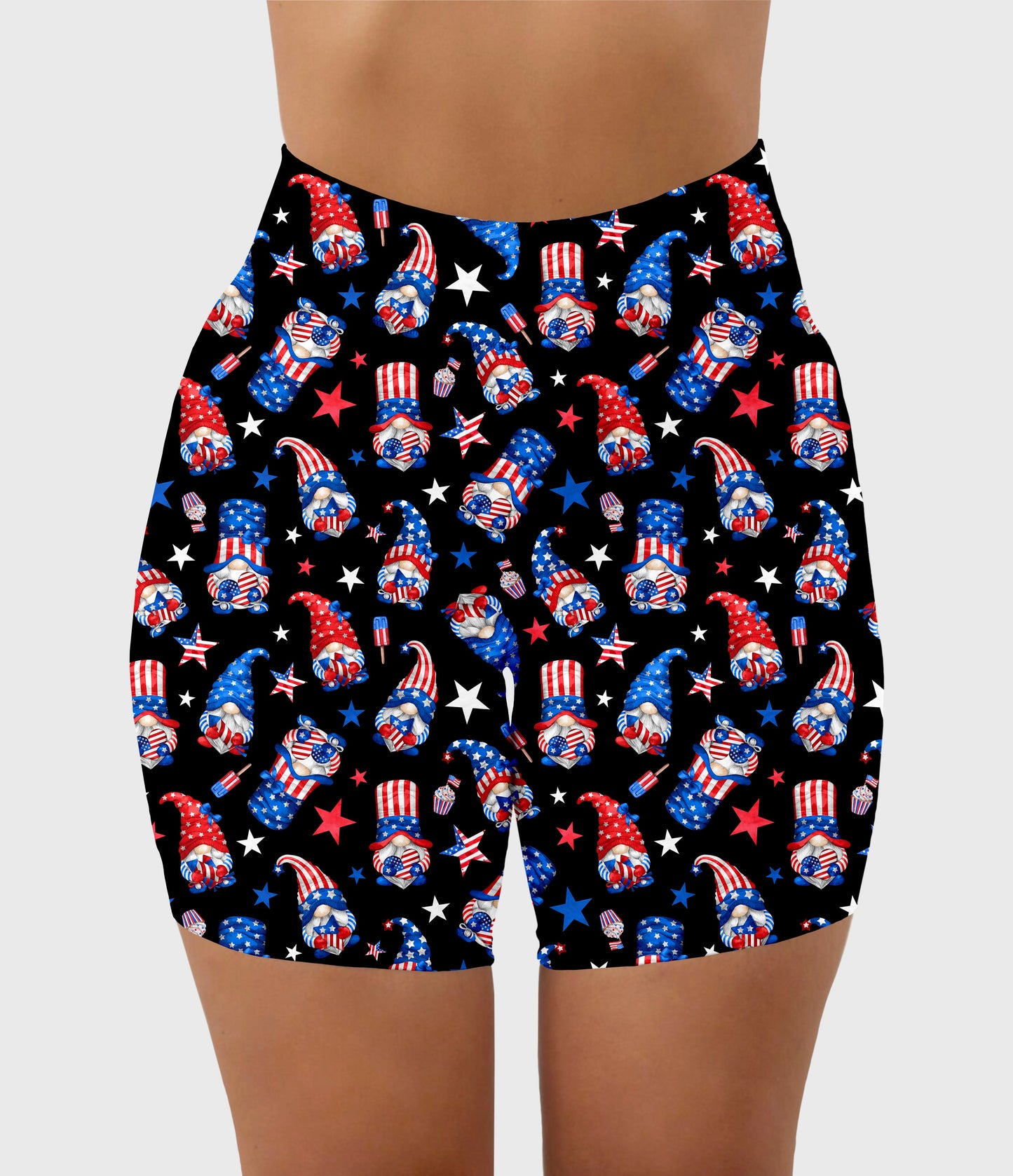 RTS - Patriotic Gnomes Biker Shorts