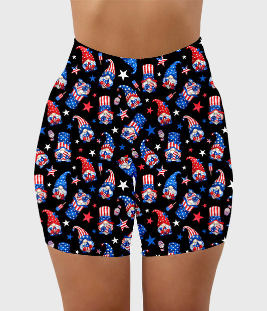 RTS - Patriotic Gnomes Biker Shorts