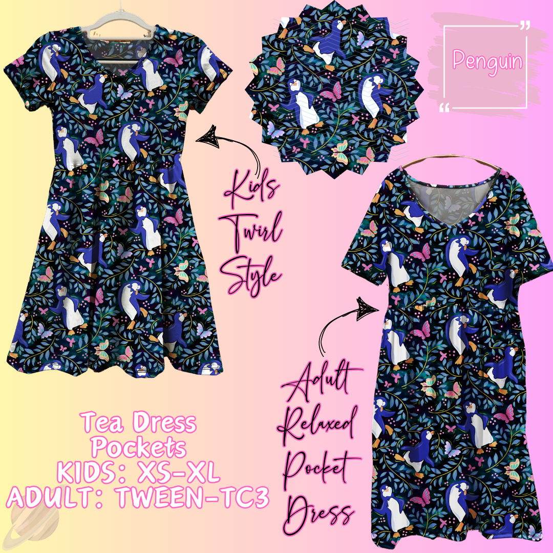 Penguin - Adult & Kids - Magical Tea Dress Run- Preorder Closing 1/29