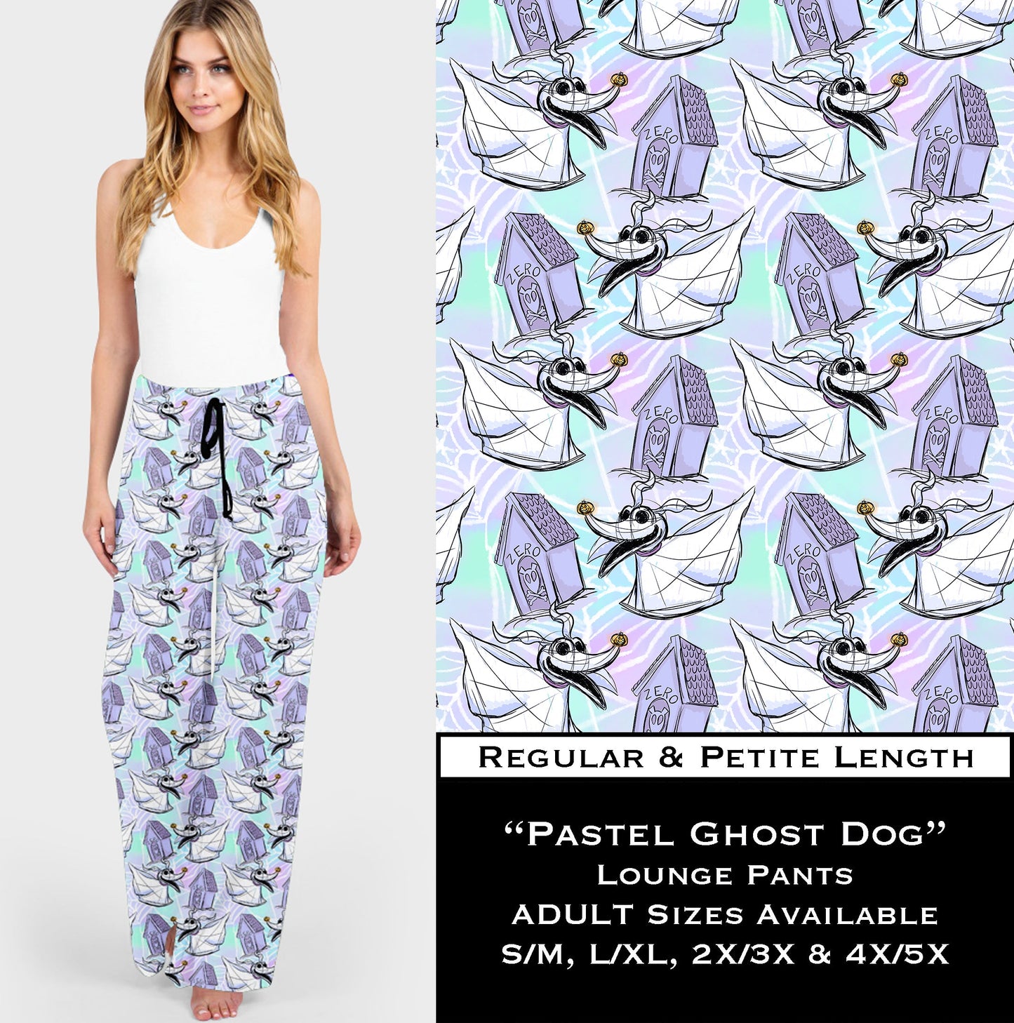 Pastel Ghost Dog Lounge Pants