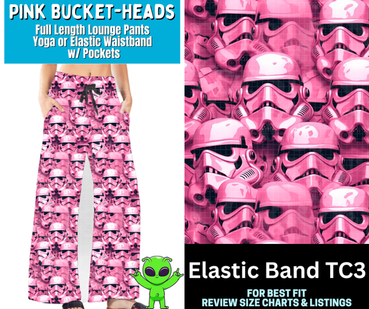 Pink Bucket-Heads Full Length Lounge Pants