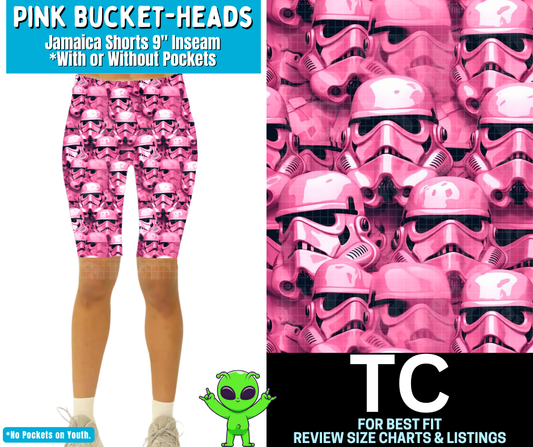 Pink Bucket-Heads Jamaica Shorts w/ Pockets