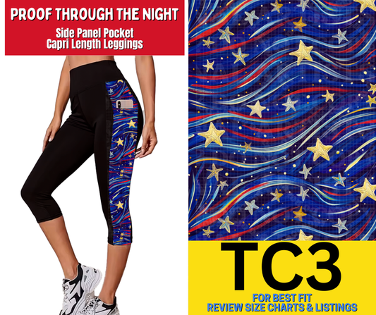 Proof Through The Night Side Panel Pocket Capri Length Leggings