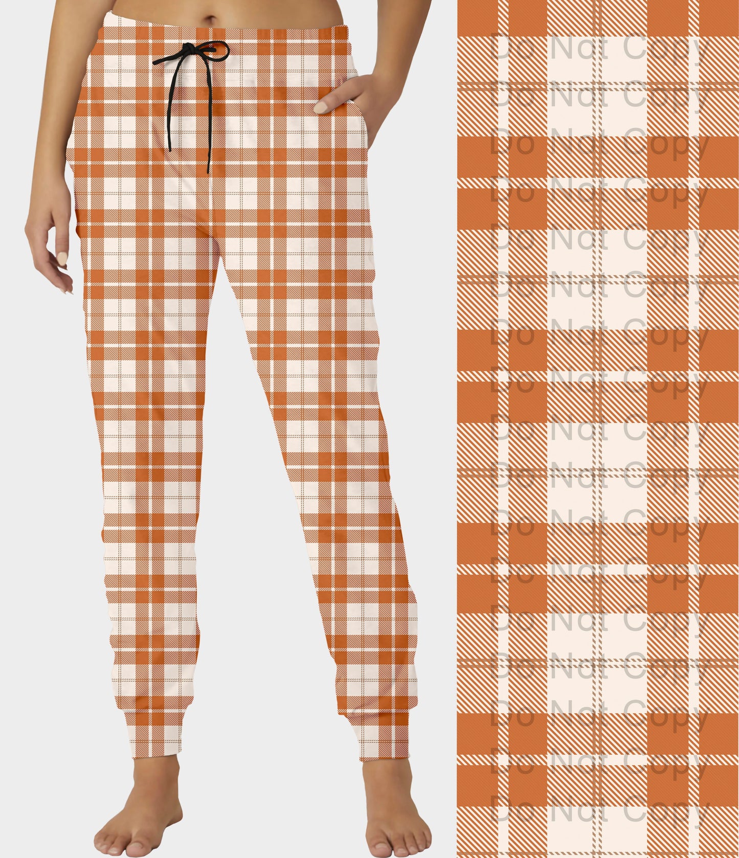 RTS - Pumpkin Patch Plaid Joggers