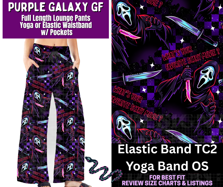 Purple Galaxy GF Full Length Lounge Pants