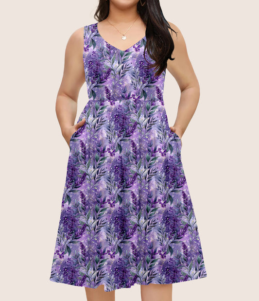RTS - Purple Lavender Pocket Dress