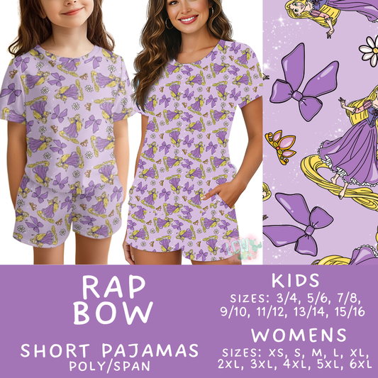 Batch #505 - Cozy Collection Pajamas - Closes 3/18 - ETA mid May - Rap Bow Women's & Kid's Short Pajama Set