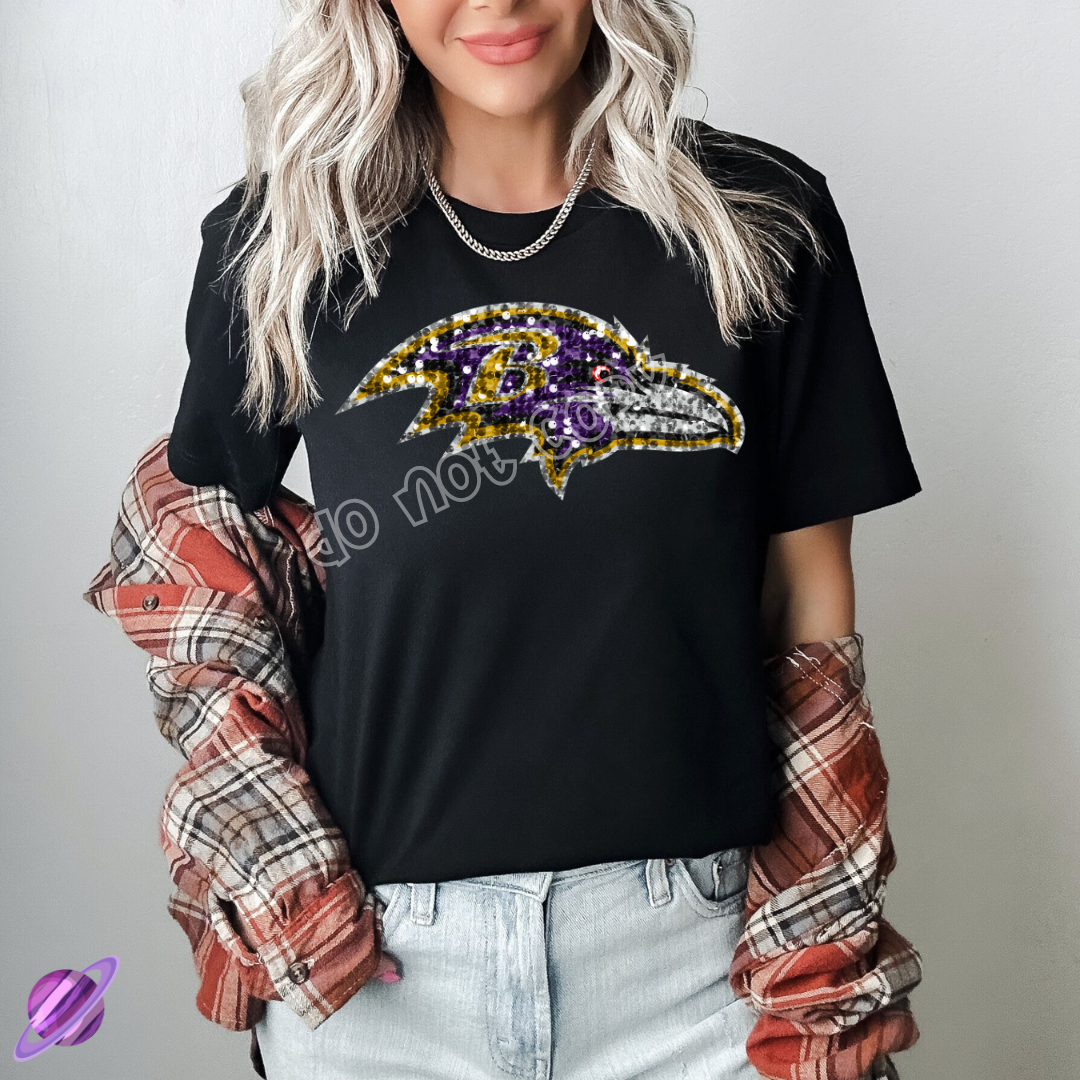 RAV SEQUIN FB UNISEX TEE ADULTS/KIDS