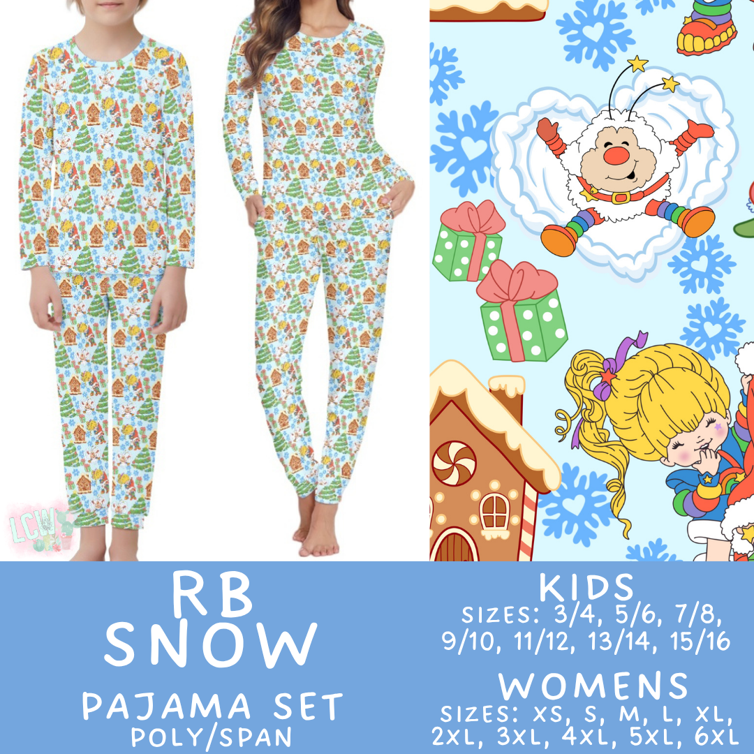 Batch #584 - Christmas Family Pajamas - Closes 9/11 - ETA mid Nov - RB Snow Womens & Kids Pajama Set