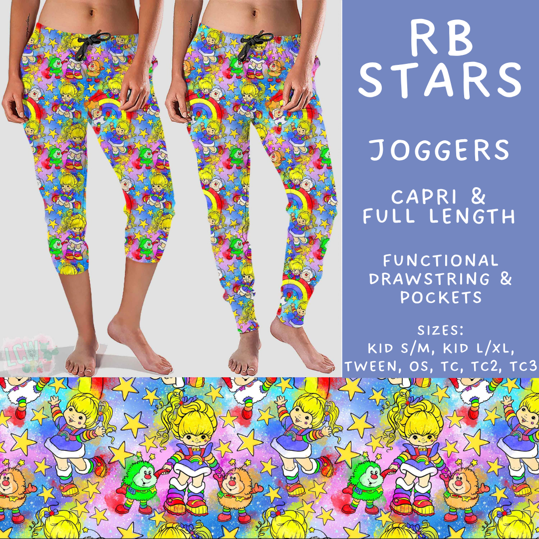 Batch #601 - Cool Characters 19 - Closes 10/21 - ETA mid Dec - RB Stars Full and Capri Length Joggers