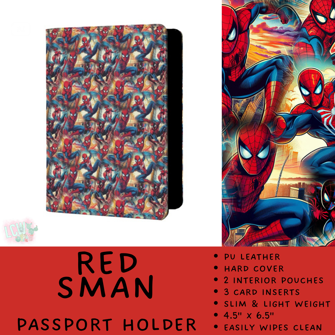 Batch #609 - Travel Collection 2 - Closes 11/6 - ETA early Jan - Red SMan Passport Holder