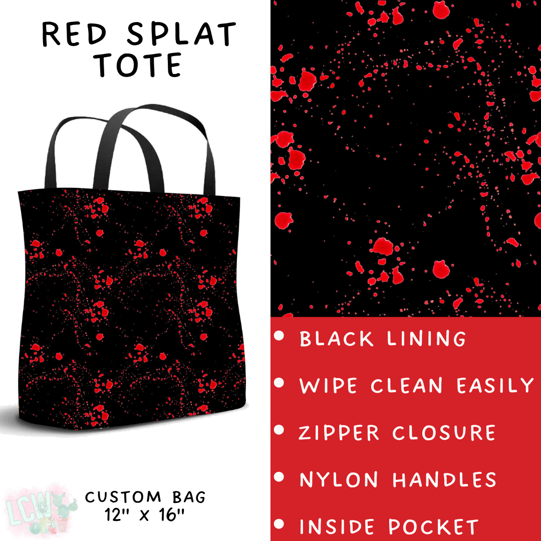 Batch #560 - Halloween 4 - Closes 7/26 - ETA late Sept - Red Splat Tote