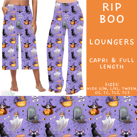 Ready To Ship - RIP Boo Full Length Loungers - TC