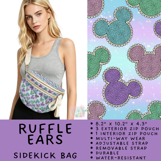 Batch #604 - Sidekick Bag 3 - Closes 10/26 - ETA mid/late Dec - Ruffle Ears Sidekick Bag