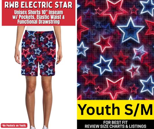 RWB Electric Star Unisex Shorts