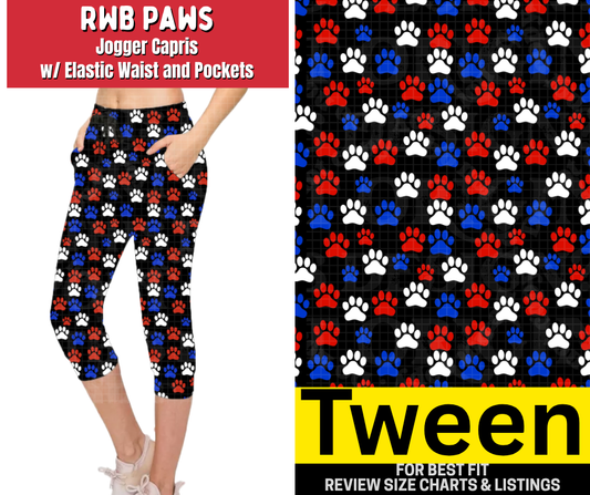 RWB Paws Jogger Capri