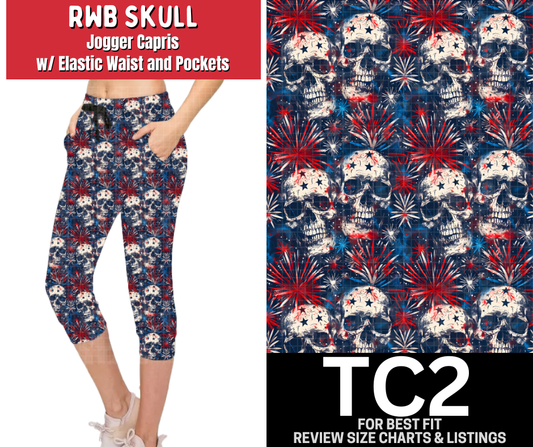 RWB Skull Jogger Capri