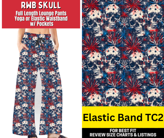 RWB Skull Full Length Lounge Pants