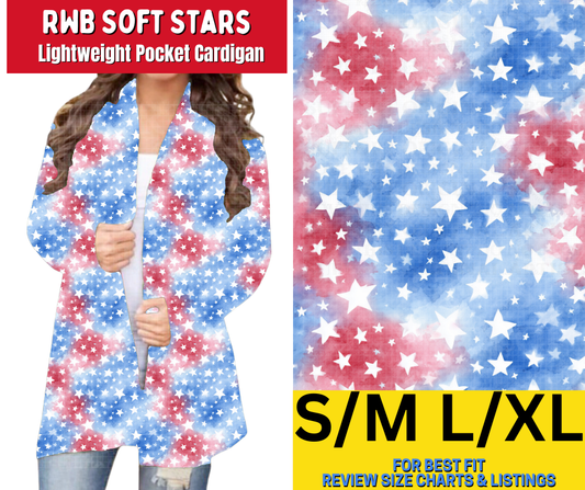 RWB Soft Stars Pocket Cardigan