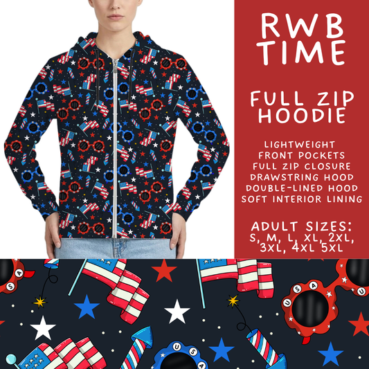 Batch #517 - 1776 Collection - Closes 4/15 - ETA early/mid June - RWB Time Full Zip Hoodie