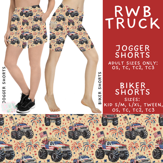 Batch #517 - 1776 Collection - Closes 4/15 - ETA early/mid June - RWB Truck Biker & Jogger Shorts
