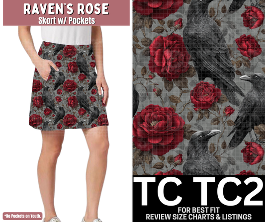 Raven's Rose Skort
