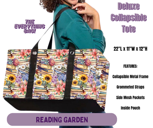 Reading Garden Collapsible Tote