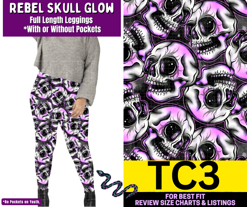 Rainbow Skullerfly Full Length Leggings w/ Pockets