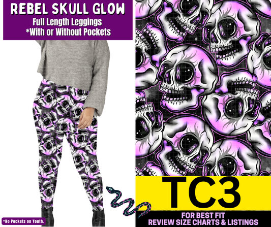 Rainbow Skullerfly Full Length Leggings w/ Pockets