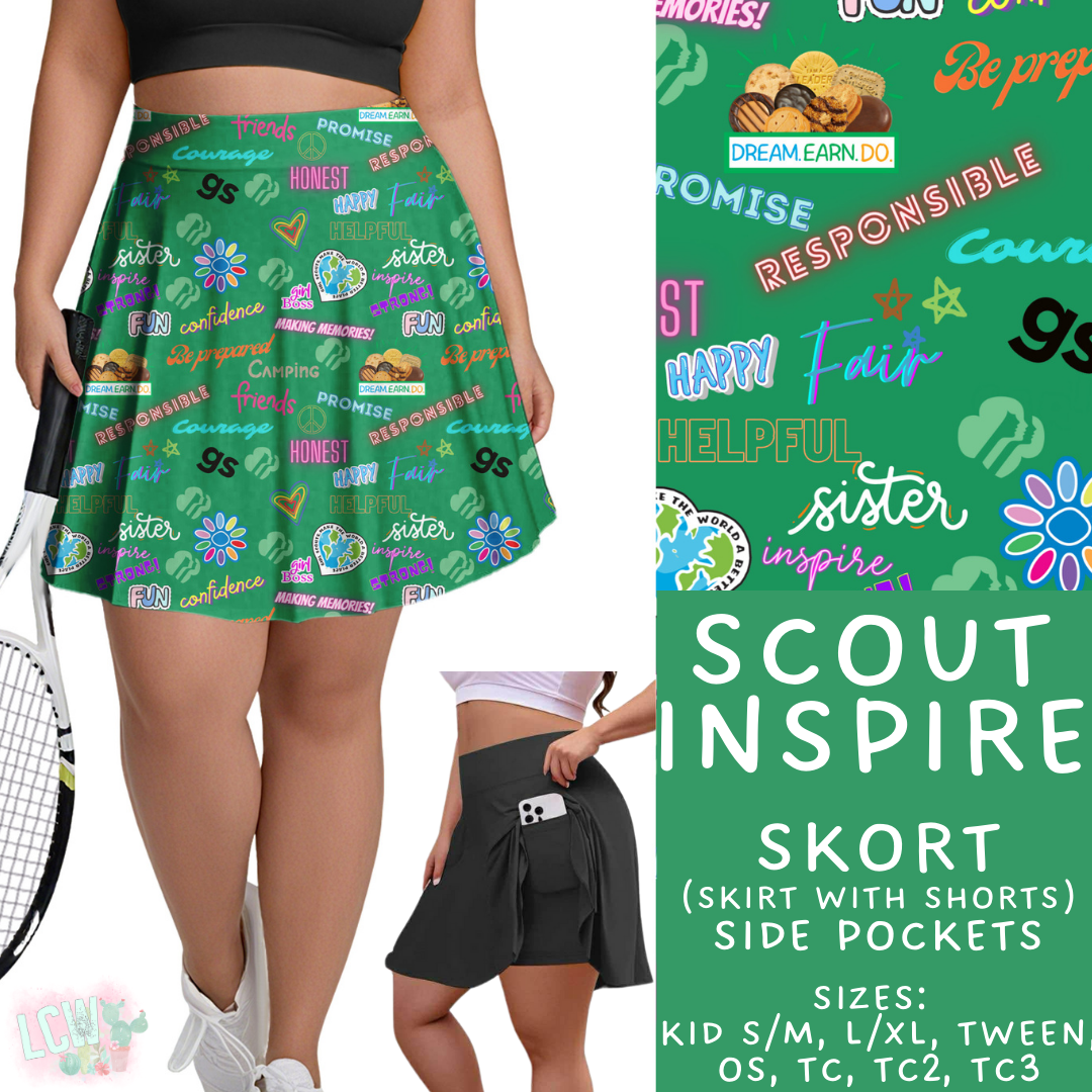 Batch #610 - Cookie Dealer 3 - Closes 11/9 - ETA early Jan - Scout Inspire Skort