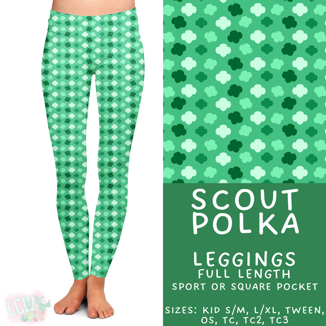 Batch #610 - Cookie Dealer 3 - Closes 11/9 - ETA early Jan - Scout Polka Full Length Leggings