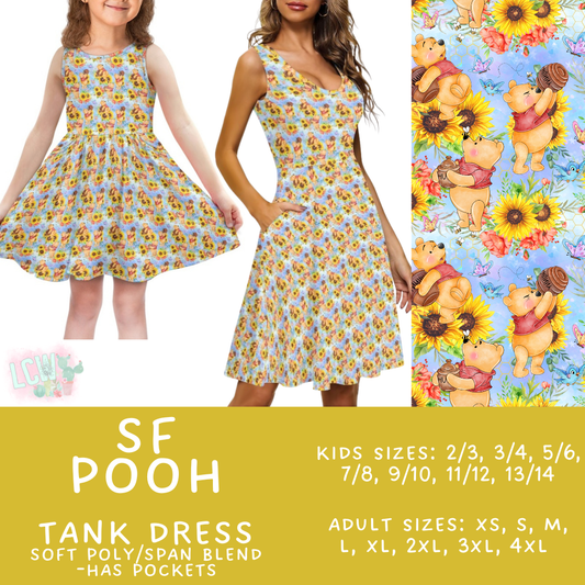Batch #526 - Magical Character Summer - Closes 5/6 - ETA early July - SF Pooh Women's & Girl's Tank Dress