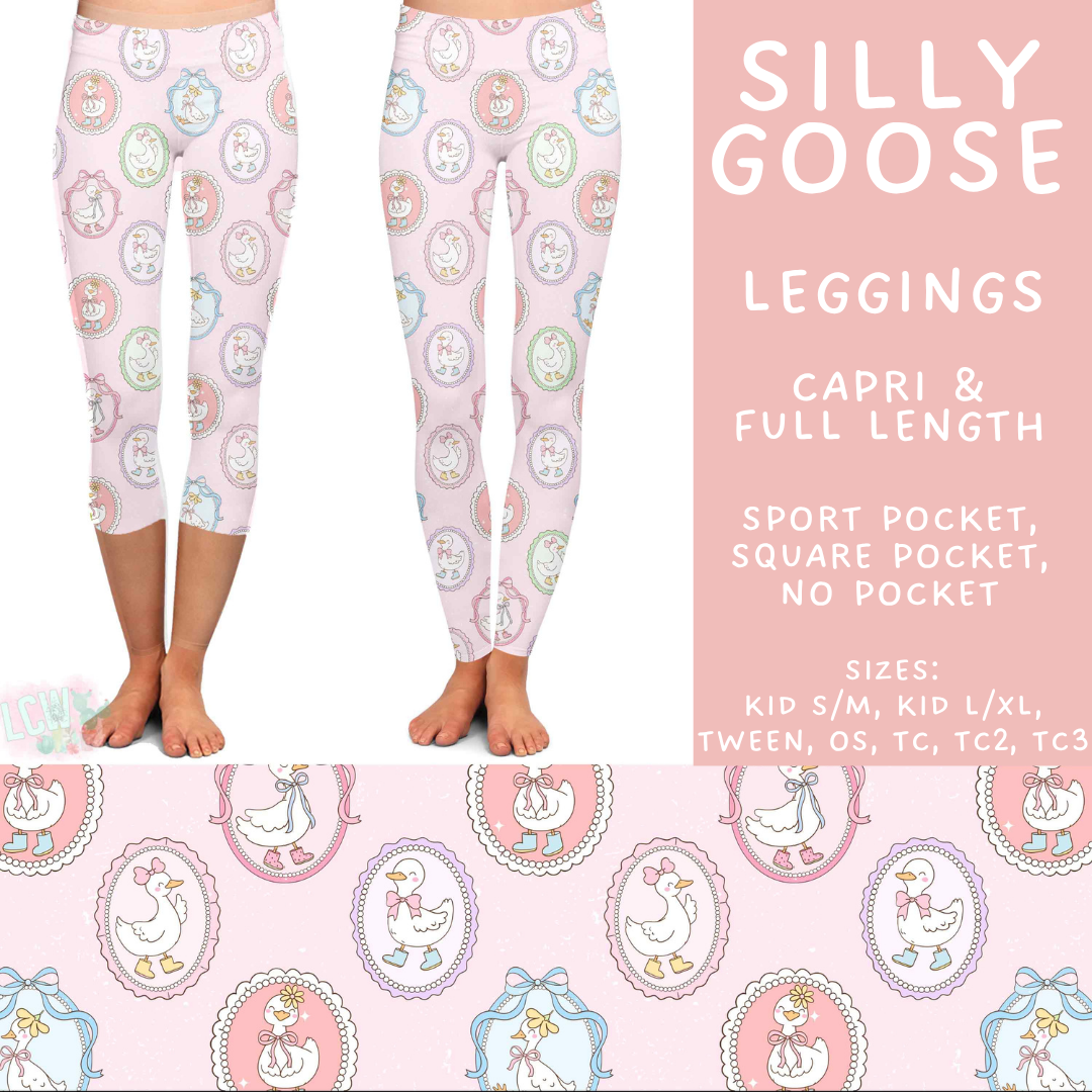 Batch #562 - Fun Run 25 - Closes 7/29 - ETA late Sept - Silly Goose Full and Capri Length Leggings
