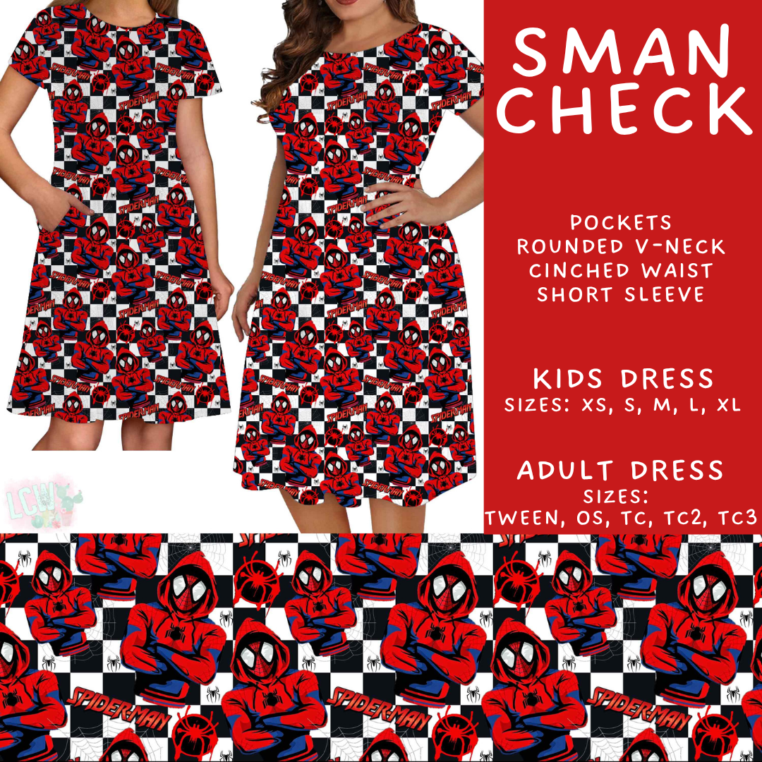 Batch #603 - September Request Run - Closes 10/26 - ETA mid/late Dec - SMan Check Adult & Kids Dresses