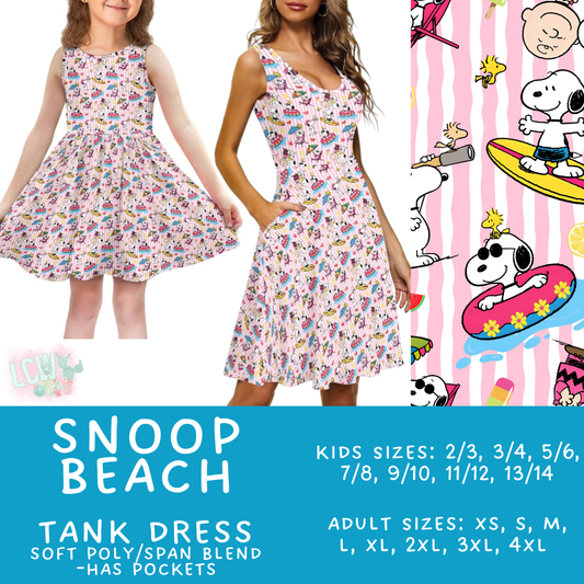 Batch #526 - Magical Character Summer - Closes 5/6 - ETA early July - Snoop Beach Women's & Girl's Tank Dress