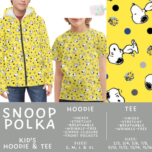 Batch #563 - Made for Play Collection - Closes 7/31 - ETA late Sept - Snoop Polka Kid's Unisex Hoodie & Tee