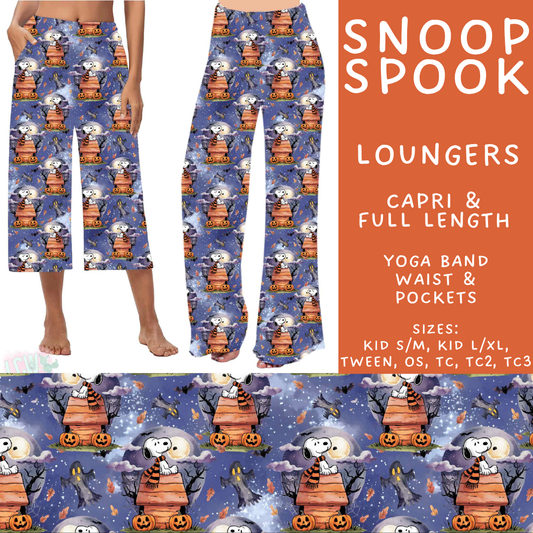 Batch #567 - Magical Character Halloween - Closes 8/10 - ETA early Oct - Snoop Spook Capri and Full Length Loungers